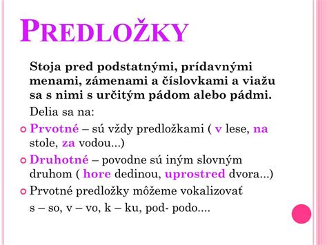 Schematické znázornenie vety s vyznačenými podstatnými menami a ich pádmi