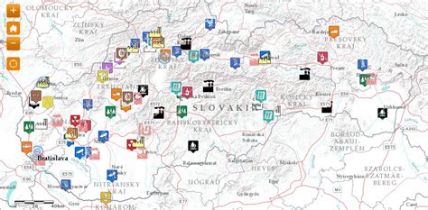 Mapa geografického rozloženia sociálnych podnikov na Slovensku