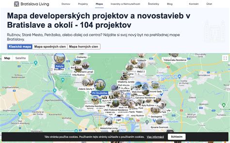 Mapa revitalizačných projektov v Chrenovec-Brusno