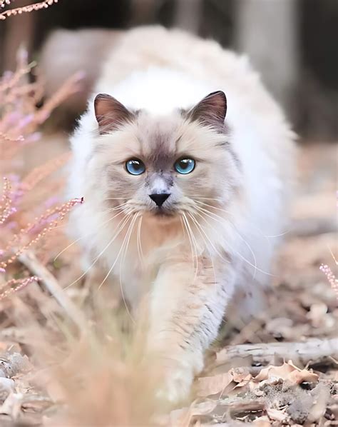 Ragdoll mačka - portrét