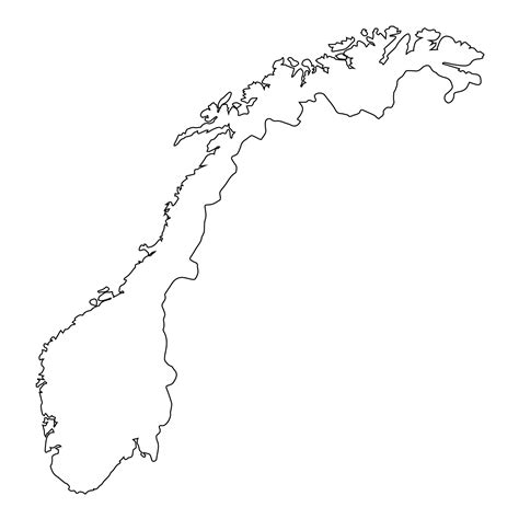 Mapa severských krajín