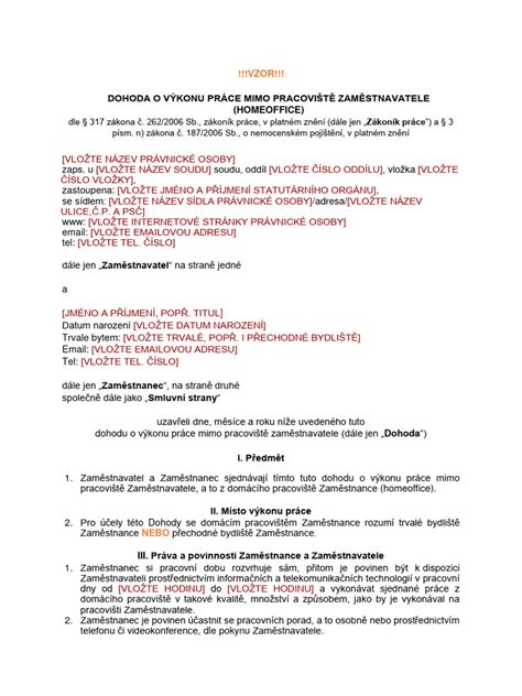 Príklad vyplnenia dohody o zrážkach z príjmu
