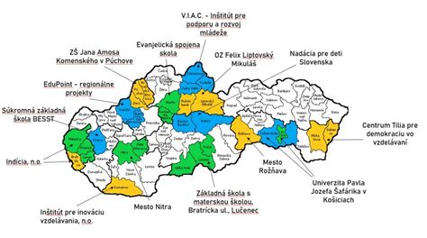 Mapa centier rekvalifikačného vzdelávania