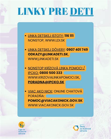 Logá liniek pomoci pre deti