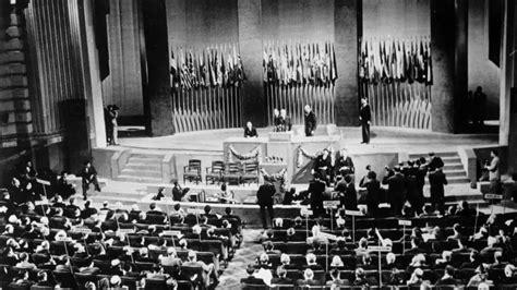 Fotografia zakladajúcej konferencie OSN v San Franciscu v roku 1945
