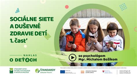 Duševné zdravie detí a vplyv digitálneho prostredia