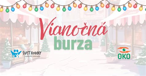 Vianočná burza s dobrovoľnými príspevkami