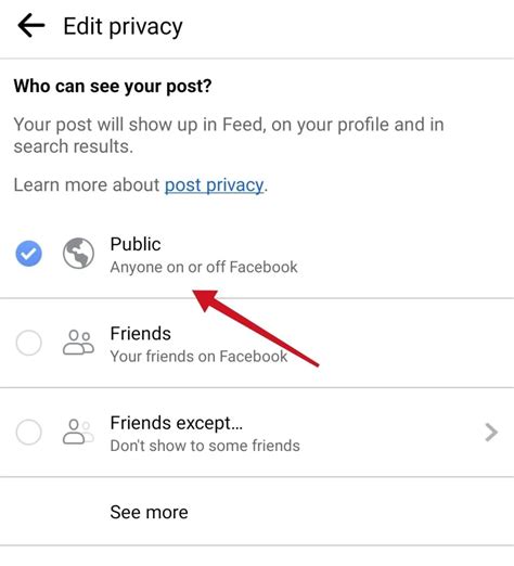 Možnosti skrytia príspevku na Facebooku