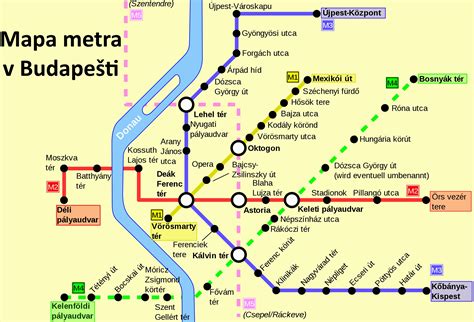Mapa MHD Budapešť