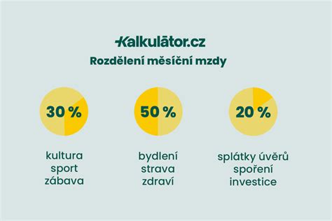 Infografika: Pravidlo rozpočtovania 50/30/20