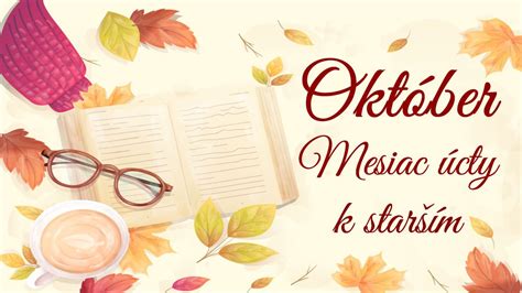 ilustrácia: kalendár s označeným mesiacom október ako Mesiac úcty k starším
