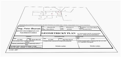 Geometrický plán rozdelenia pozemku bytového domu