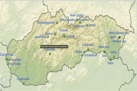 Mapa slovenských kúpeľov špecializujúcich sa na rôzne diagnózy