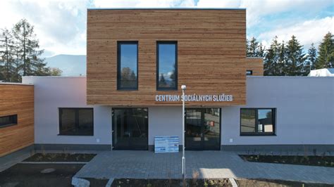 Vizualizácia budovy Centra sociálnych služieb Martin-Podháj