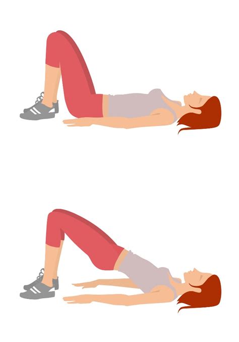 Ilustrácia cviku Mostík (Glute bridge)