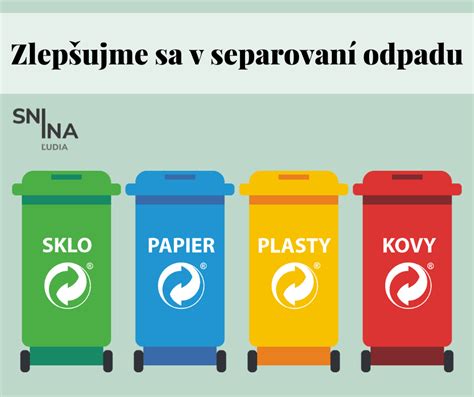 Ilustrácia rôznych druhov stavebného odpadu a ich správne triedenie