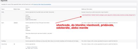 Príklad shortcode pre zobrazenie príspevkov