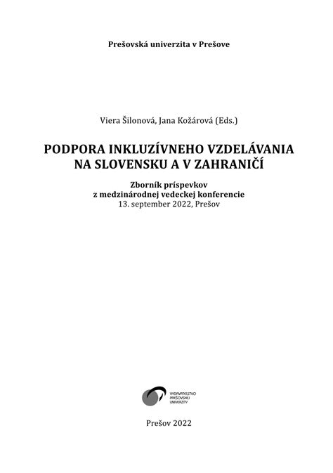 Podpora inklúzie vo vzdelávaní