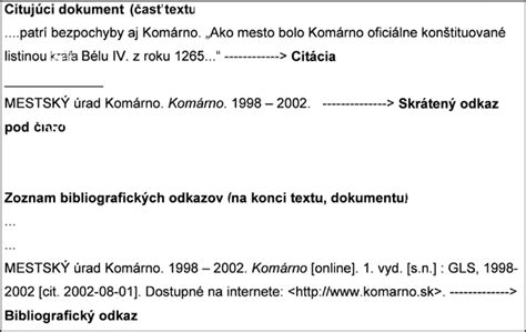 Príklad správneho bibliografického odkazu