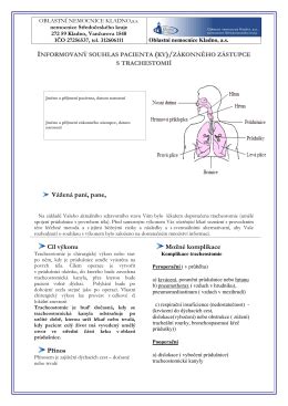 Ilustrácia starostlivosti o tracheostomickú kanylu