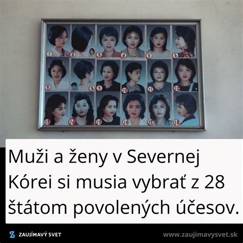 Koláž povolených účesov v Severnej Kórei