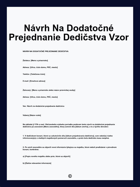 Prehľad dedičského konania