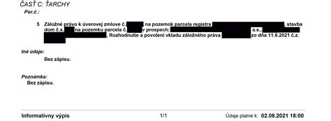 Zabezpečenie hypotekárneho úveru: ilustrácia záložného práva