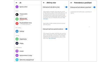 Možnosti skrytia správ v Messengeri