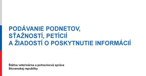 Formulár pre podávanie sťažností