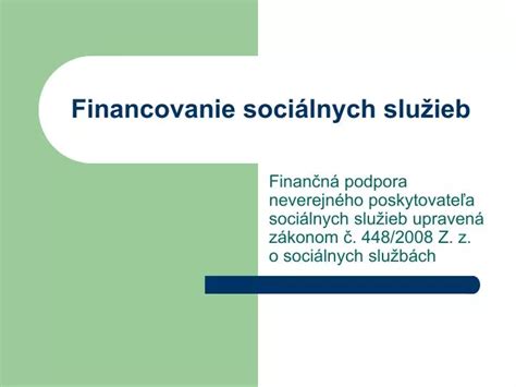 Infografika: Financovanie sociálnych služieb