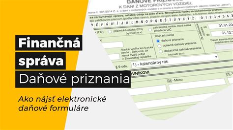 Daňové formuláre a kalkulačka