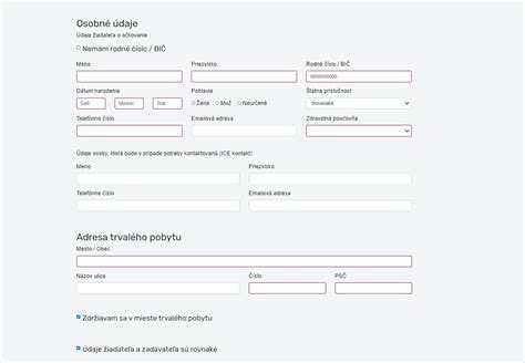 Senior vyplňuje registračný formulár