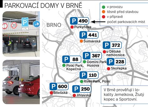 Mapa vyhradených parkovacích miest pre ZŤP v Brne