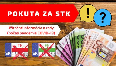 Informačná grafika o pokutách za neplatnú STK a EK