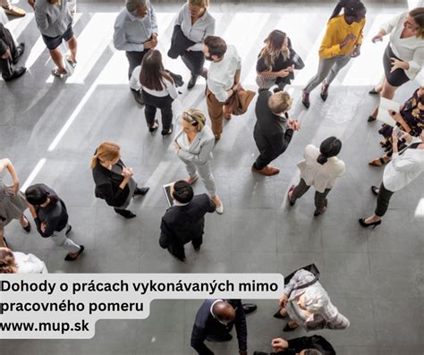 Druhy dohôd o prácach vykonávaných mimo pracovného pomeru