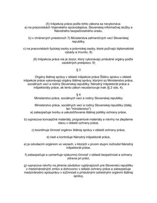 Štruktúra orgánov štátnej správy v oblasti sociálnych vecí