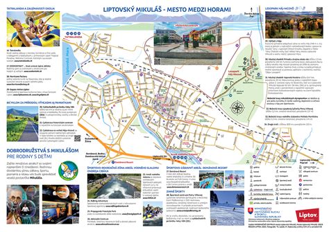 Mapa Liptovského Mikuláša s vyznačeným umiestnením ÚPSVaR