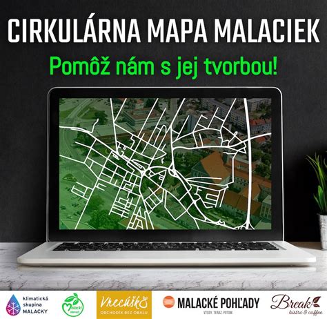 Mapa Malaciek s vyznačenými rehabilitačnými centrami