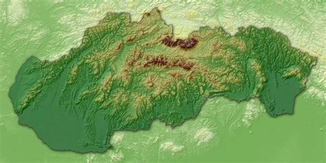 Mapa Slovenska s vyznačenými regiónmi pre predpoveď počasia