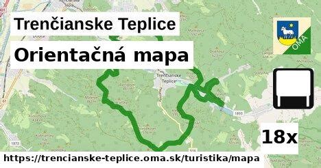 Mapa kúpeľného areálu Trenčianske Teplice