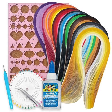 Obsah sady na quilling