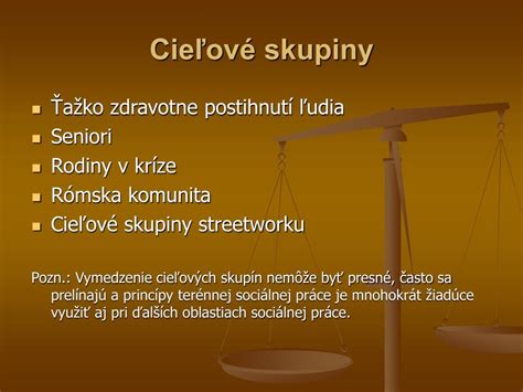 Cieľové skupiny streetworku