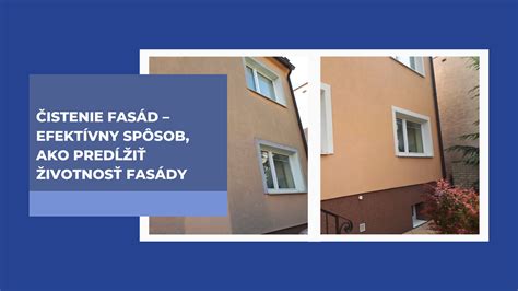 Príklady znečistenia fasády