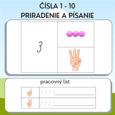 Hra na priraďovanie čísla k množstvu