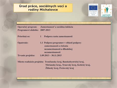 Podpora zamestnanosti a investícií