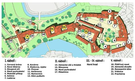 Mapa Bojníc s vyznačeným kúpeľným areálom a blízkosťou Bojnického zámku