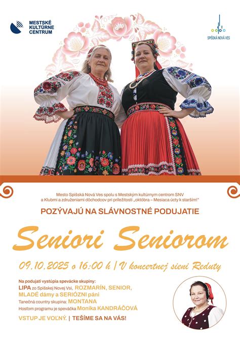 Seniori na vystúpení folklórnej skupiny