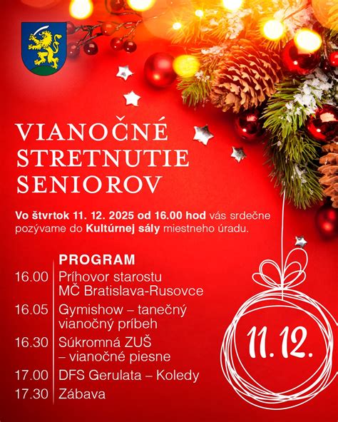 Vianočné posedenie seniorov