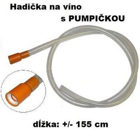 Hadica s pumpou na víno
