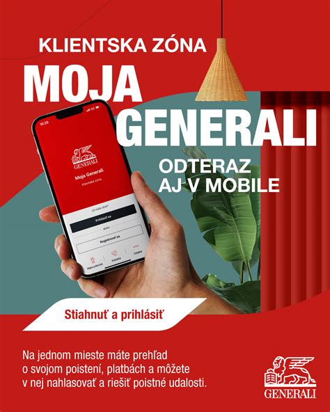Prihlasovacia stránka Moja Generali
